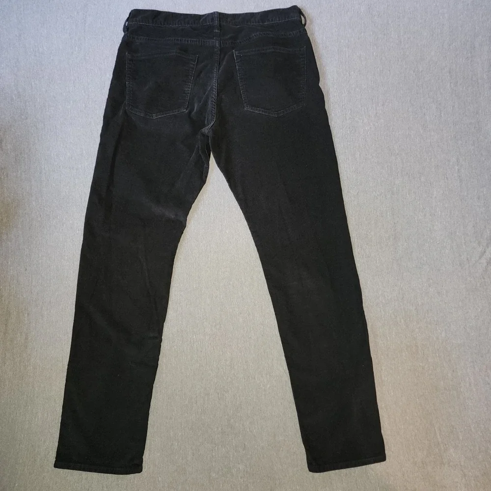 J.Crew 770 Stretch Slim Straight Corduroy Pants Mens 32x32 Black